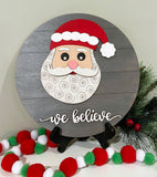 DIY Santa We Believe Sign Kit