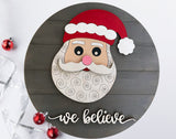 DIY Santa We Believe Sign Kit
