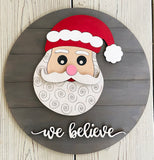 DIY Santa We Believe Sign Kit