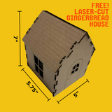 FREE! Cardboard Gingerbread House Event